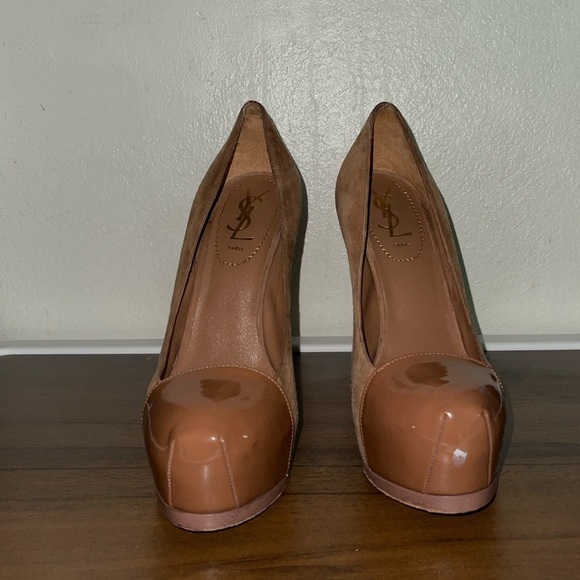Authentic YSL tribtoo brown pumps - Picture 3 of 8